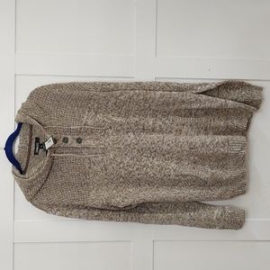 Xander Hooded Henley Pullover Sweater